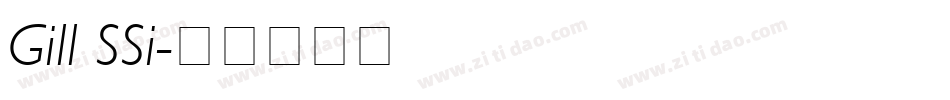 Gill SSi字体转换